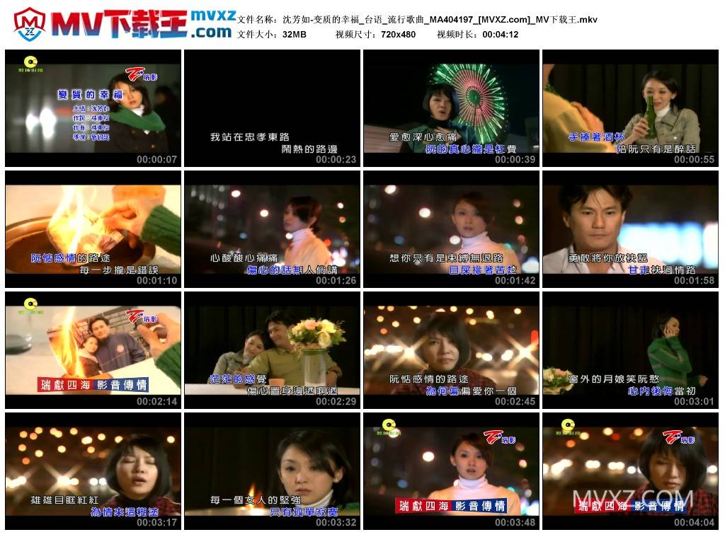 沈芳如-变质的幸福_台语_流行歌曲_MA404197